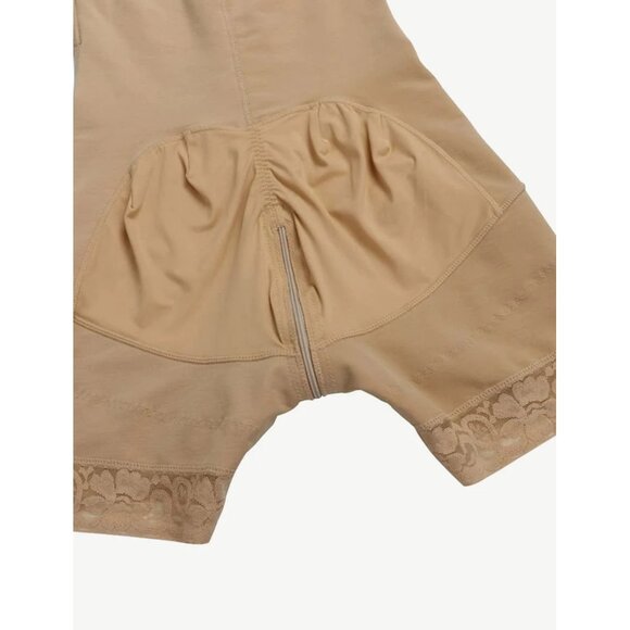 Women's Tummy Control Faja Lace Trim Butt Lifter Postoperative Full Body Shaper - Picture 7 of 9